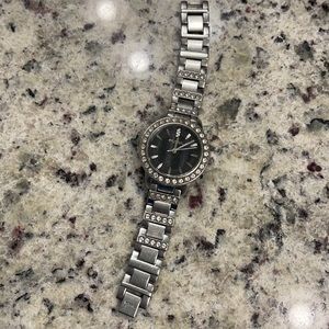 Silver with cubic zirconia stones